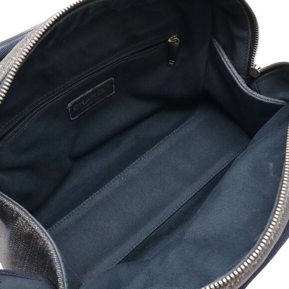 Chanel Deauville Line Beau Ring Bag Handbag 2WAY Chain Shoulder Bag Denim Navy - Picture 8 of 10